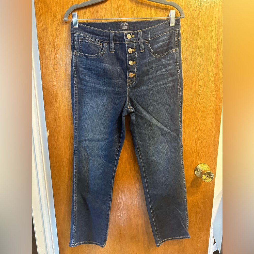 J Crew Straight leg, button up fly jeans